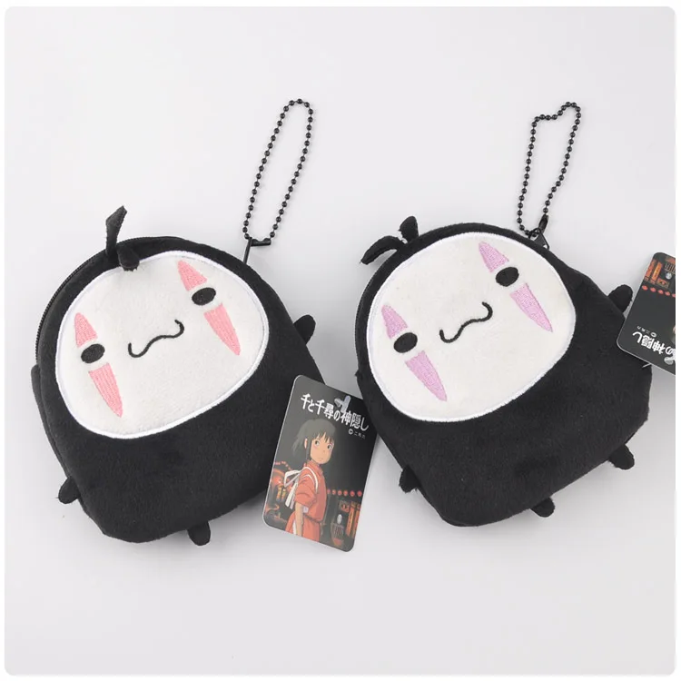 Anime Totoro Spirited Away No Face Man Stuffed Keychain
