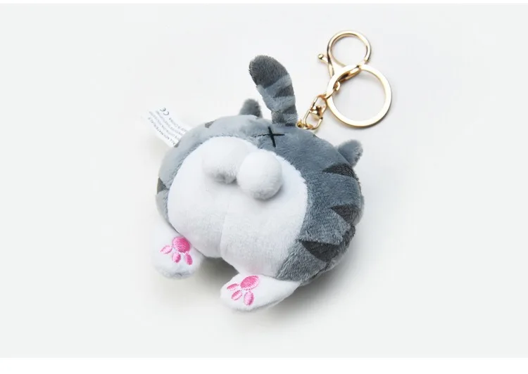 Kawaii Corgi And Cheese Cat Bottom Stuffed Keychain Toys For Children