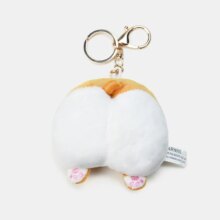 Kawaii Corgi And Cheese Cat Bottom Stuffed Keychain Toys For Children Kawaii Corgi And Cheese Cat Bottom Stuffed Keychain Toys For Children