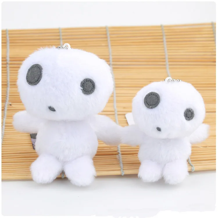 Anime Princess Mononoke Kodama Soft Stuffed Keychain Pendant