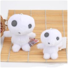 Anime Princess Mononoke Kodama Soft Stuffed Keychain Pendant Anime Princess Mononoke Kodama Soft Stuffed Keychain Pendant