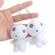 Anime Princess Mononoke Kodama Soft Stuffed Keychain Pendant Anime Princess Mononoke Kodama Soft Stuffed Keychain Pendant