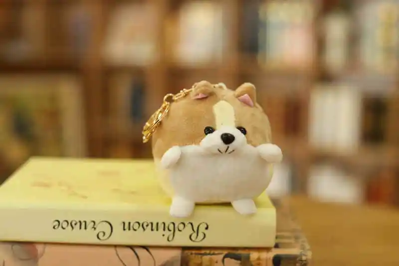 Kawaii Ball Corgi Cartoon Stuffed Plush Keychain