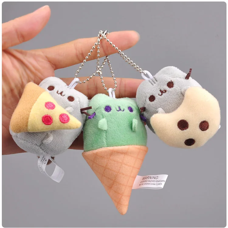 Burger Ice Cream Biscuits Style Cat Plush Toy Pendant Burger Ice Cream Biscuits Style Cat Plush Toy Pendant