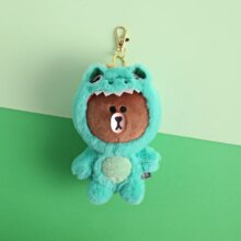 Brown Bear Transform To Dinosaur Tiger Plush Toy Keychain Brown Bear Transform To Dinosaur Tiger Plush Toy Keychain