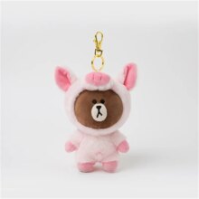 Brown Bear Transform To Dinosaur Tiger Plush Toy Keychain Brown Bear Transform To Dinosaur Tiger Plush Toy Keychain