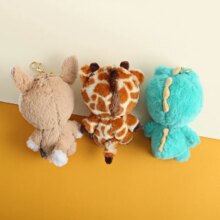 Brown Bear Transform To Dinosaur Tiger Plush Toy Keychain Brown Bear Transform To Dinosaur Tiger Plush Toy Keychain