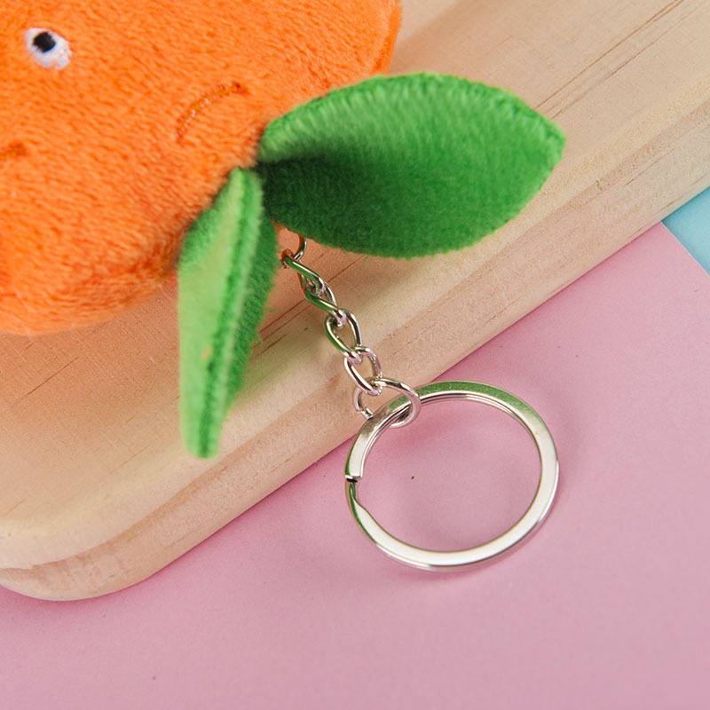 Mini Watermelon Carrot Strawberry Cartoon Plush Keychain
