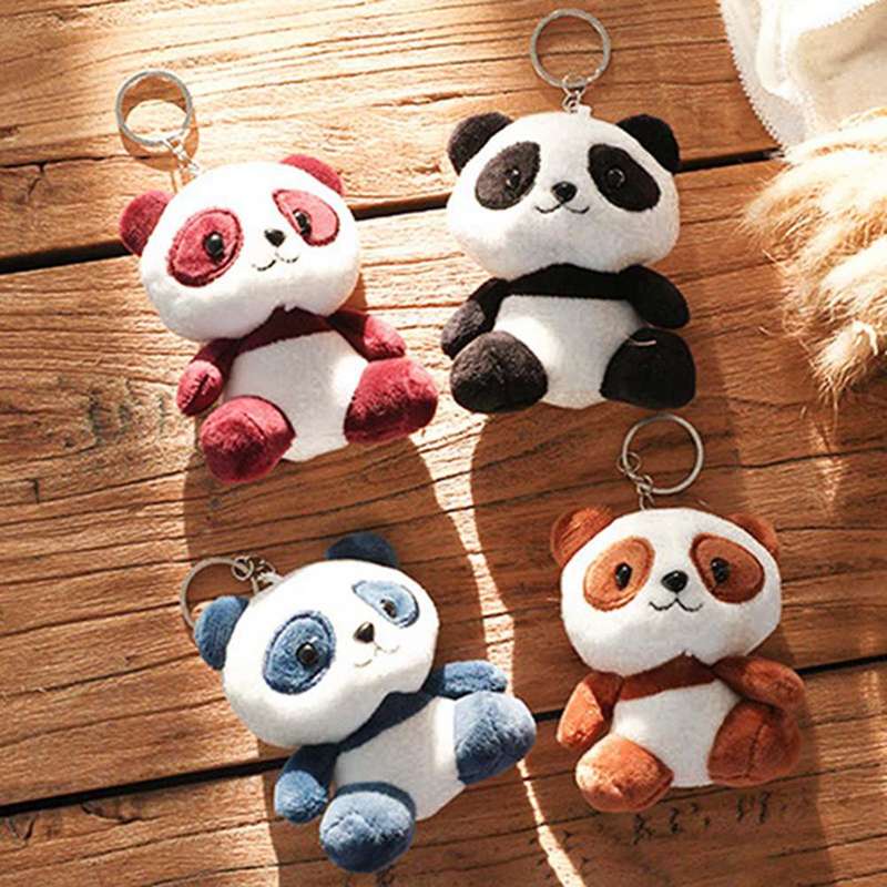 Panda Cartoon Stuffed Plush Toy Keychain