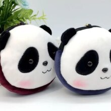 Panda Cartoon Head Mini Wallet Keychain Panda Cartoon Head Mini Wallet Keychain