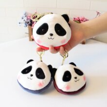 Panda Cartoon Head Mini Wallet Keychain Panda Cartoon Head Mini Wallet Keychain