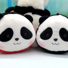 Panda Cartoon Head Mini Wallet Keychain Panda Cartoon Head Mini Wallet Keychain