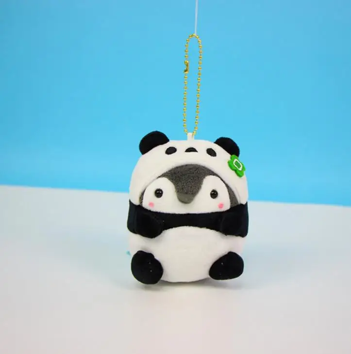 Penguin Turn To Panda Cartoon Plush Toy Pendant Penguin Turn To Panda Cartoon Plush Toy Pendant