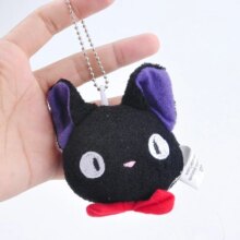 Anime Jiji Black Cat Plush Soft Stuffed Keychain Pendant Anime Jiji Black Cat Plush Soft Stuffed Keychain Pendant