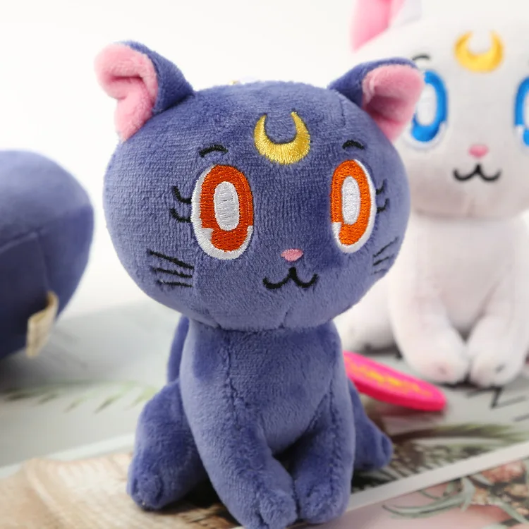 Sailor Moon Luna Cat Cartoon Stuffed Plush Toy Keychain