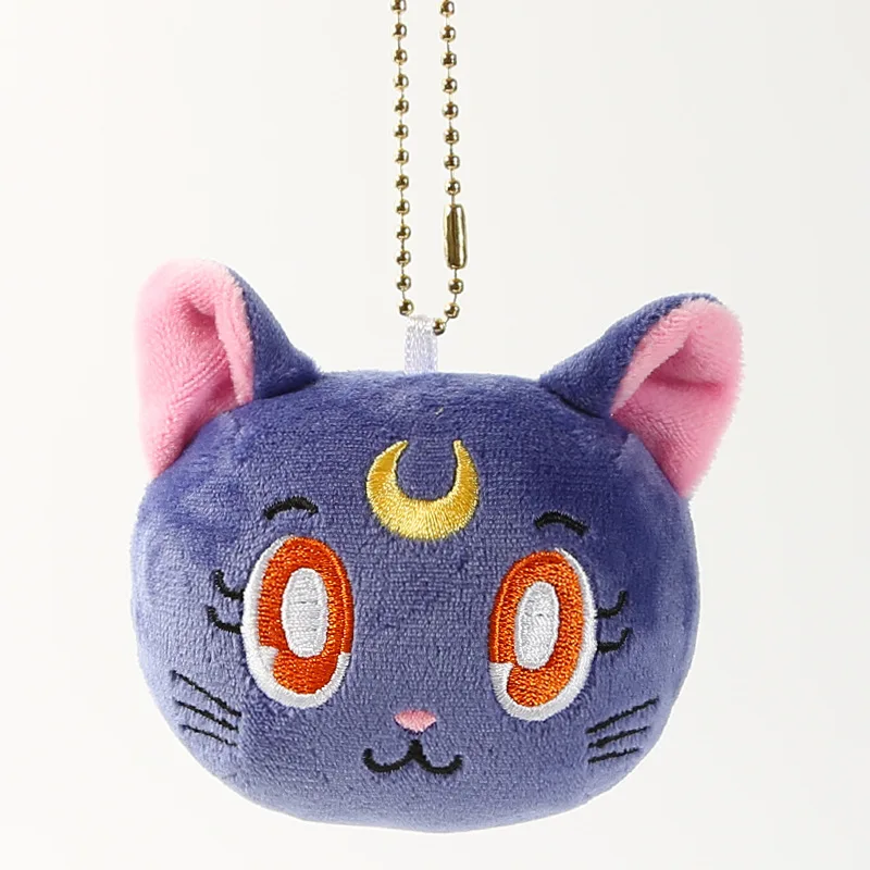 Sailor Moon Luna Cat Cartoon Stuffed Plush Toy Keychain