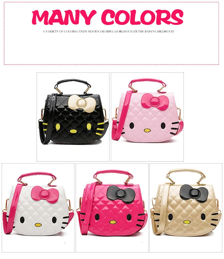 Hello Kitty Cat Cartoon PU Waterproof Mini Handbag Hello Kitty Cat Cartoon PU Waterproof Mini Handbag