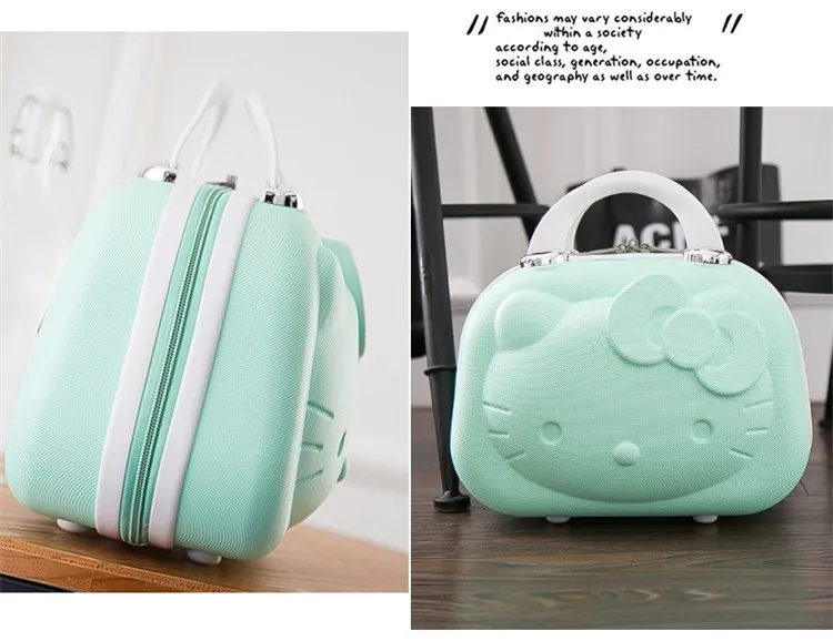 Hello Kitty Cartoon ABS Casual Storage Trolley Suitcase Hello Kitty Cartoon ABS Casual Storage Trolley Suitcase