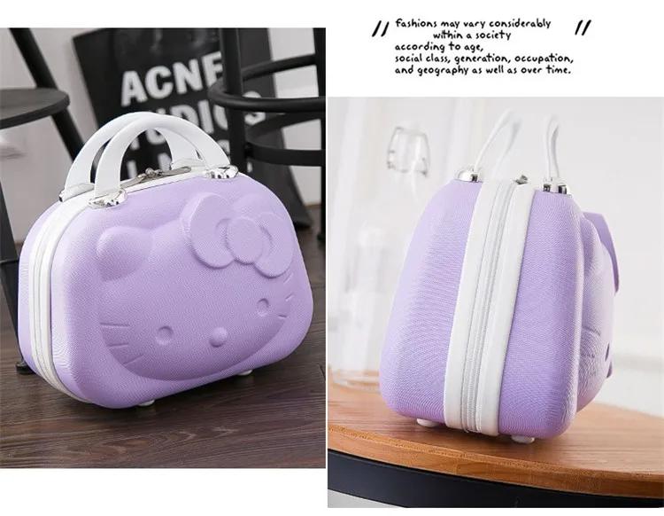 Hello Kitty Cartoon ABS Casual Storage Trolley Suitcase Hello Kitty Cartoon ABS Casual Storage Trolley Suitcase