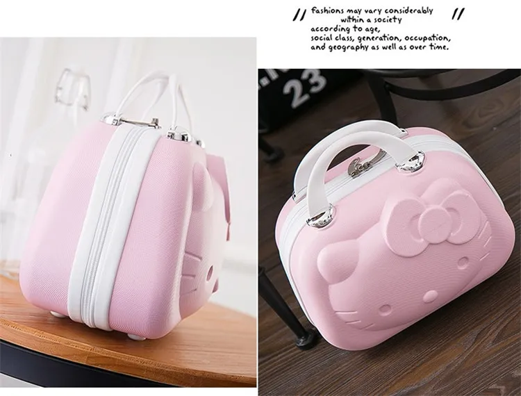 Hello Kitty Cartoon ABS Casual Storage Trolley Suitcase Hello Kitty Cartoon ABS Casual Storage Trolley Suitcase