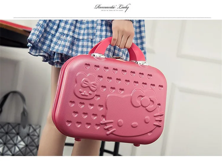 Hello Kitty Cartoon ABS Casual Storage Trolley Case