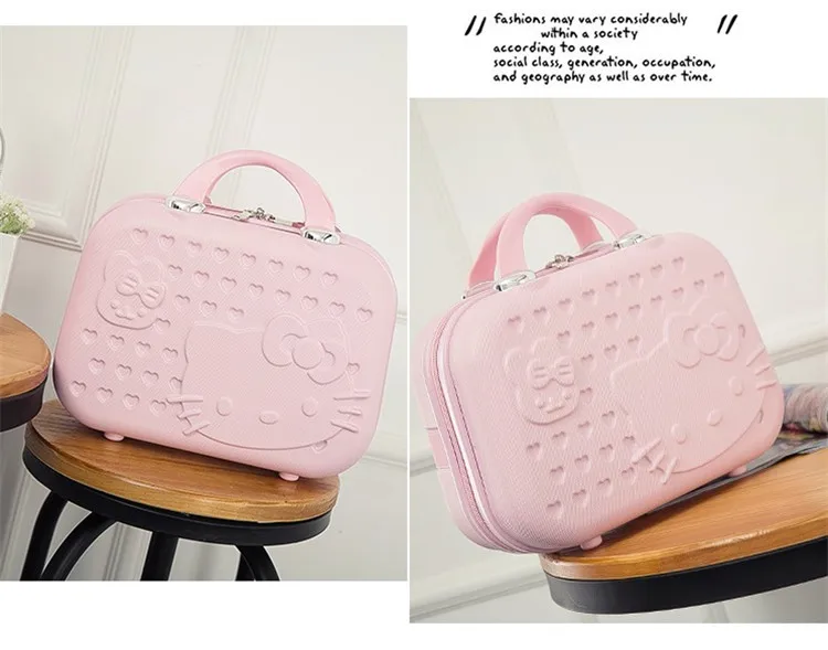 Hello Kitty Cartoon ABS Casual Storage Trolley Case