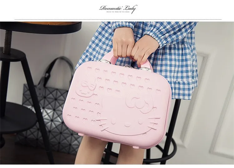 Hello Kitty Cartoon ABS Casual Storage Trolley Case