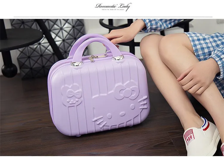 Hello Kitty Cartoon ABS Casual Storage Trolley Case