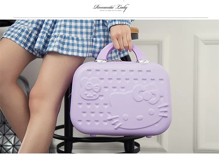 Hello Kitty Cartoon ABS Casual Storage Trolley Case