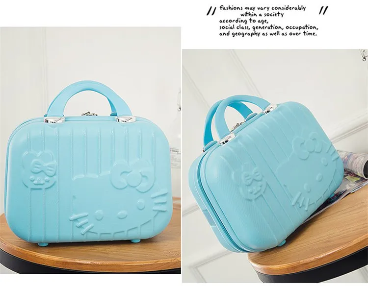 Hello Kitty Cartoon ABS Casual Storage Trolley Case