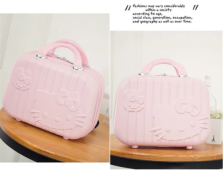 Hello Kitty Cartoon ABS Casual Storage Trolley Case