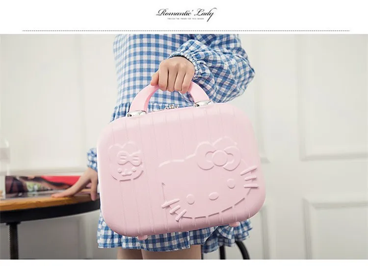 Hello Kitty Cartoon ABS Casual Storage Trolley Case