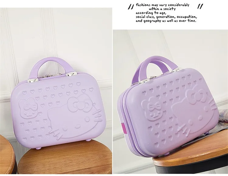 Hello Kitty Cartoon ABS Casual Storage Trolley Case