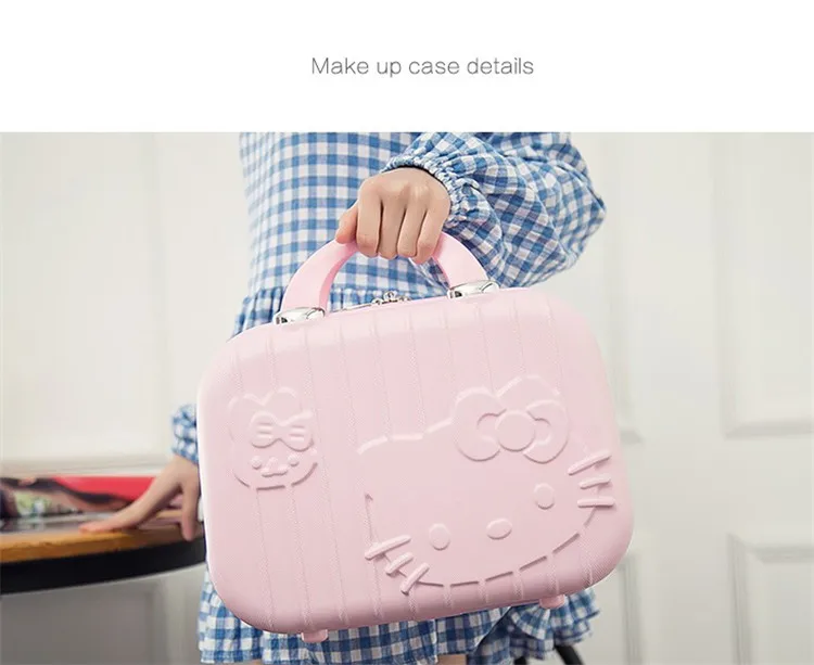Hello Kitty Cartoon ABS Casual Storage Trolley Case