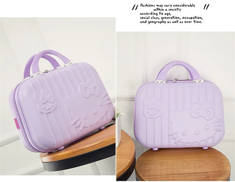 Hello Kitty Cartoon ABS Casual Storage Trolley Case