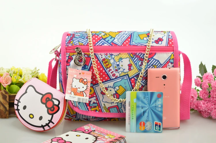 Cartoon Hello Kitty Oxford Mini Crossbody Bag