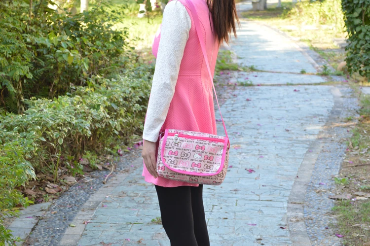 Cartoon Hello Kitty Oxford Mini Crossbody Bag