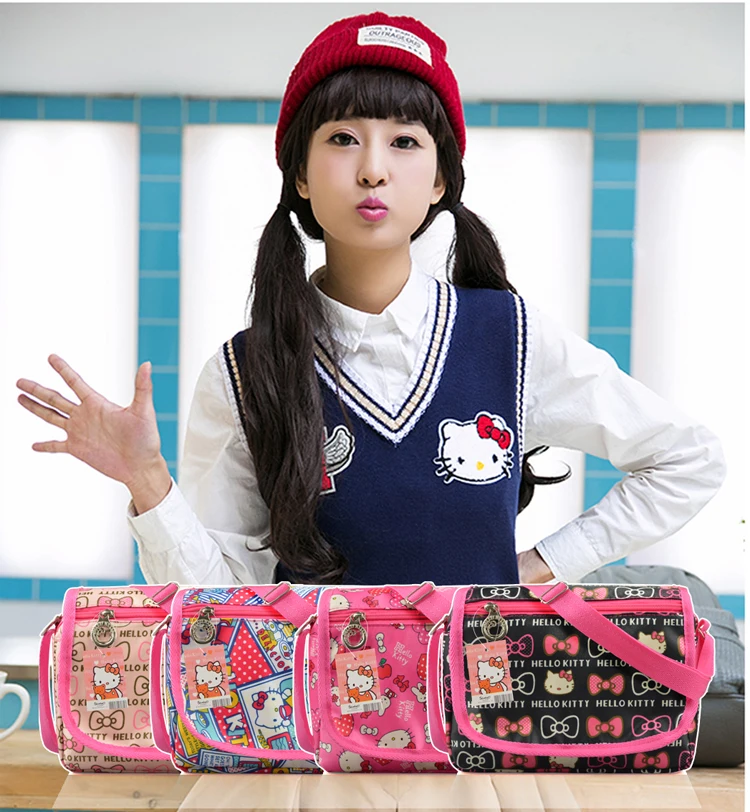 Cartoon Hello Kitty Oxford Mini Crossbody Bag