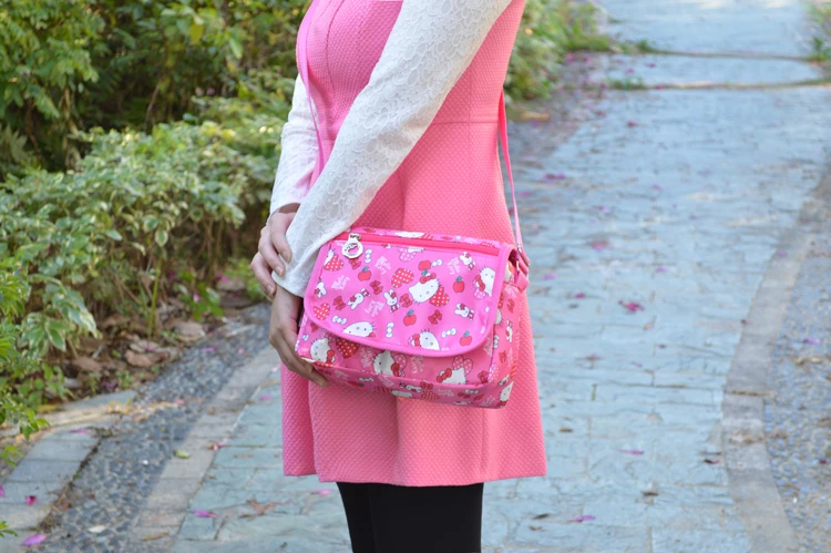 Cartoon Hello Kitty Oxford Mini Crossbody Bag