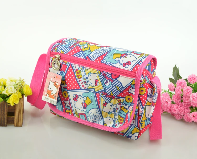 Cartoon Hello Kitty Oxford Mini Crossbody Bag