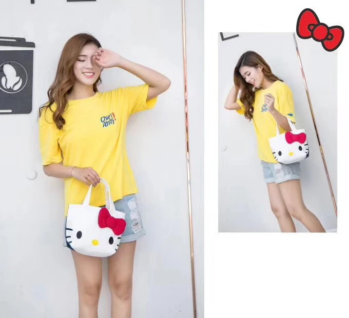 Hello Kitty With Bow Casual Handbag Hello Kitty With Bow Casual Handbag