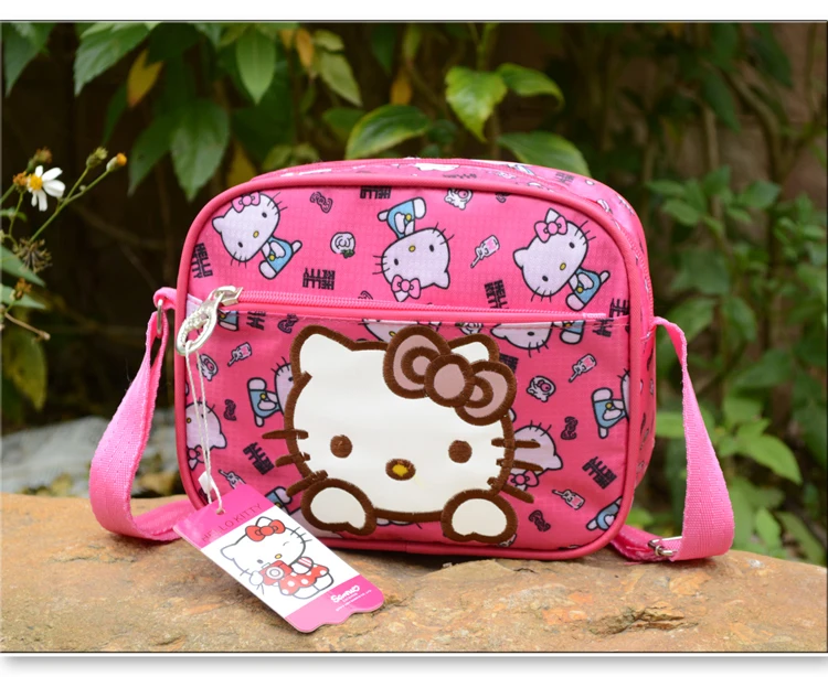 Cartoon Hello Kitty Bowknot Oxford Shoulder Bag
