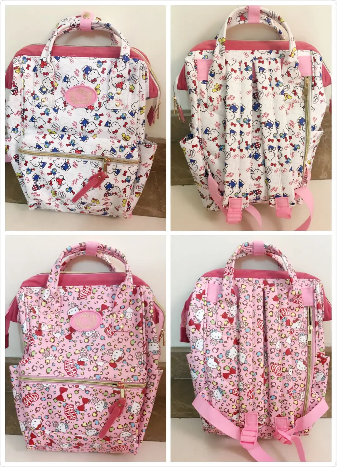 Cartoon Hello Kitty My Melody Printed Travel Bag