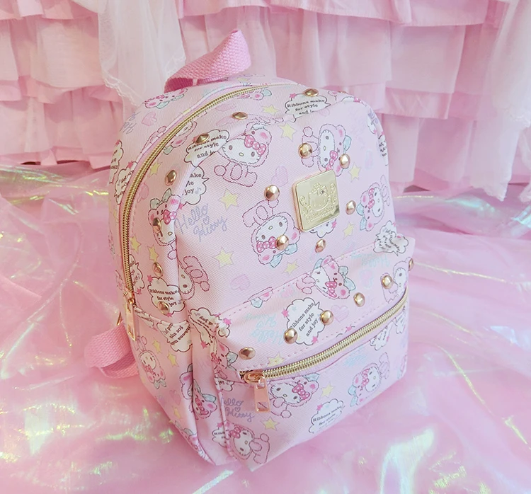 Cartoon Hello Kitty Pattern Travel Bag