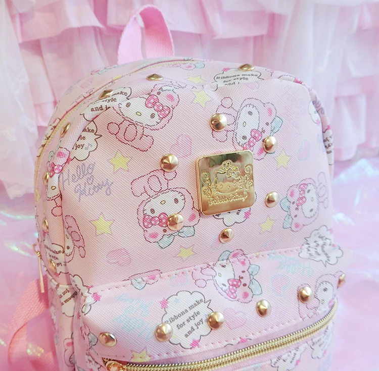Cartoon Hello Kitty Pattern Travel Bag