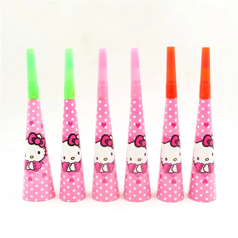 Hello Kitty Princess Cartoon Tablecloth Cup Plate Birthday Event Party Disposable Tableware Set