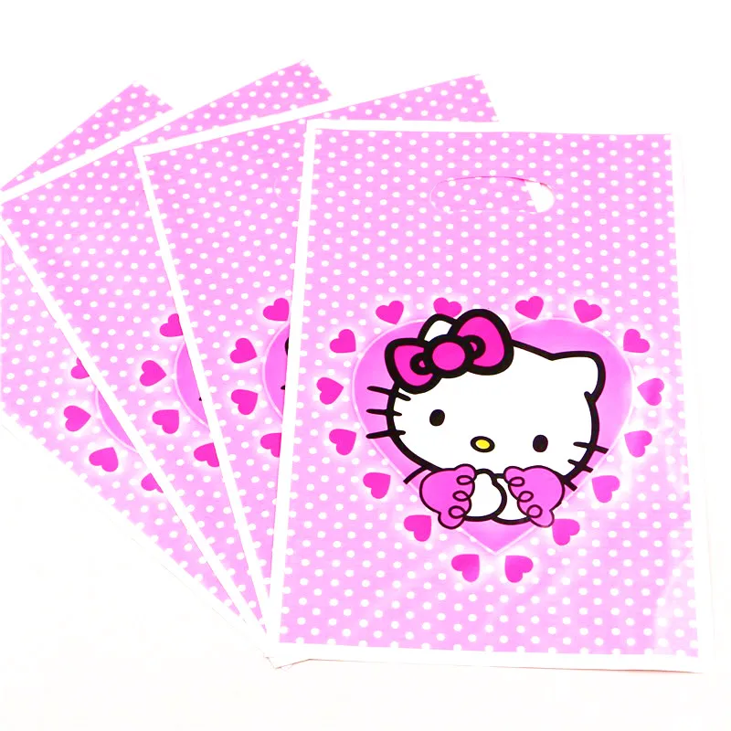 Hello Kitty Princess Cartoon Tablecloth Cup Plate Birthday Event Party Disposable Tableware Set