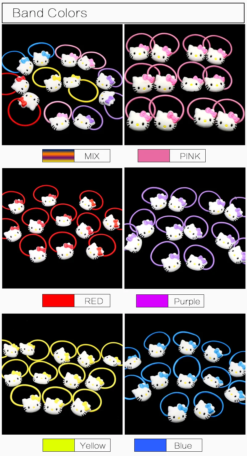 Hello Kitty Cartoon Soft Plastic Snap Hairpin