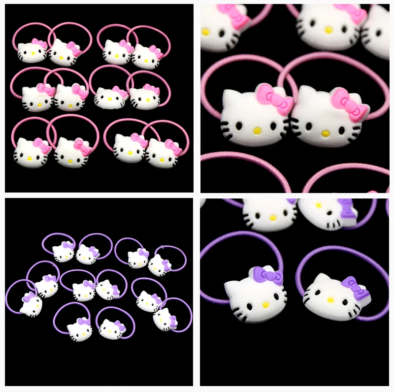 Hello Kitty Cartoon Soft Plastic Snap Hairpin