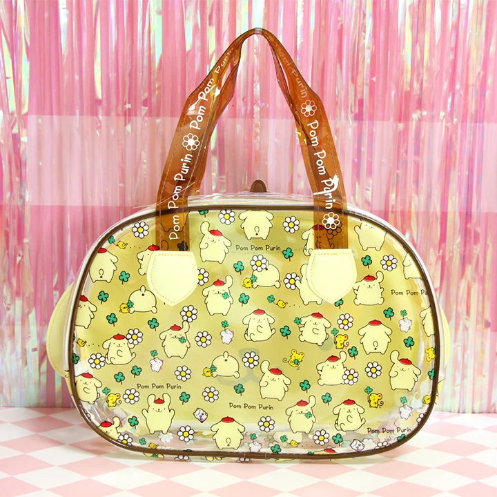 My Melody Hello Kitty Cinnamoroll Dog Transparent Jelly Totes Handbag My Melody Hello Kitty Cinnamoroll Dog Transparent Jelly Totes Handbag